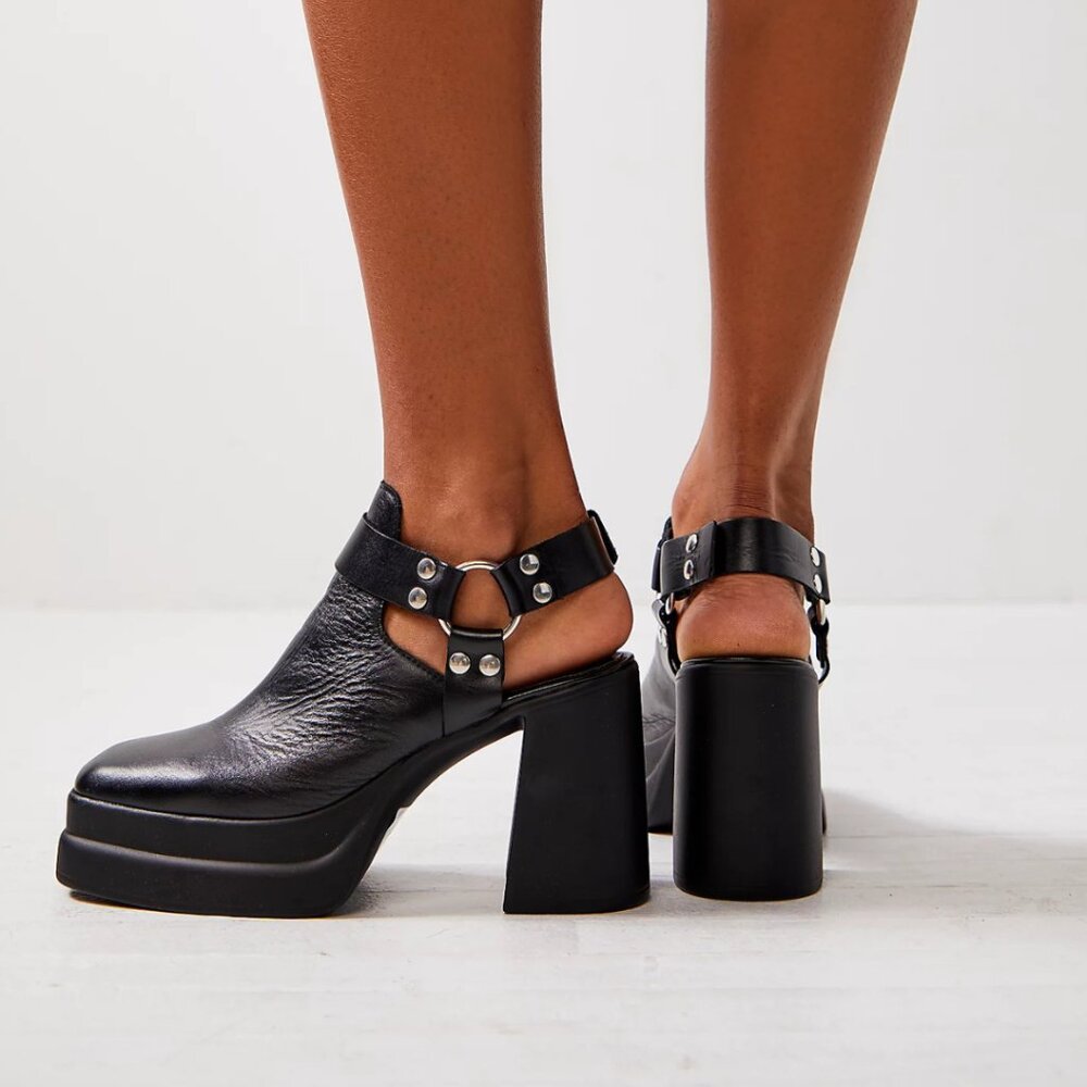 Free People Hybrid Harness Boots - Black, Size 8.5, NIB